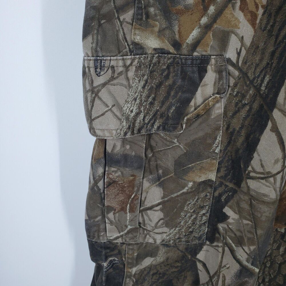 Outfitters Ridge Pants Mens 3XL 48-50 Camo Cargo Organic Cotton Hunting 22x30 - Picture 8 of 12